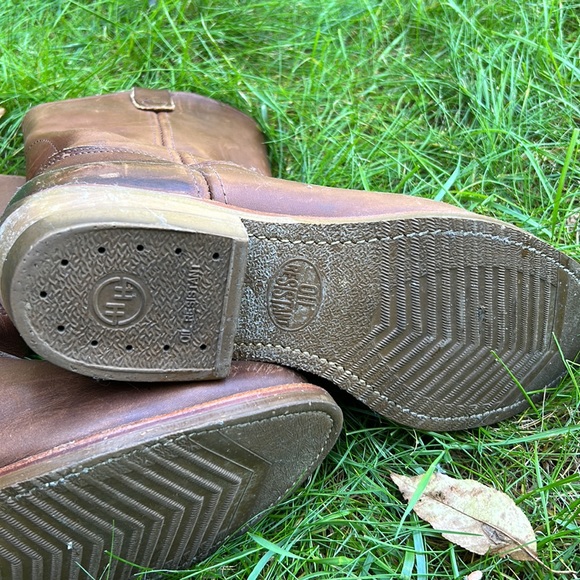 DOUBLE H RANCH WELLINGTON LEATHER WORK COWBOY BOOT double-h country made in USA - Picture 8 of 12